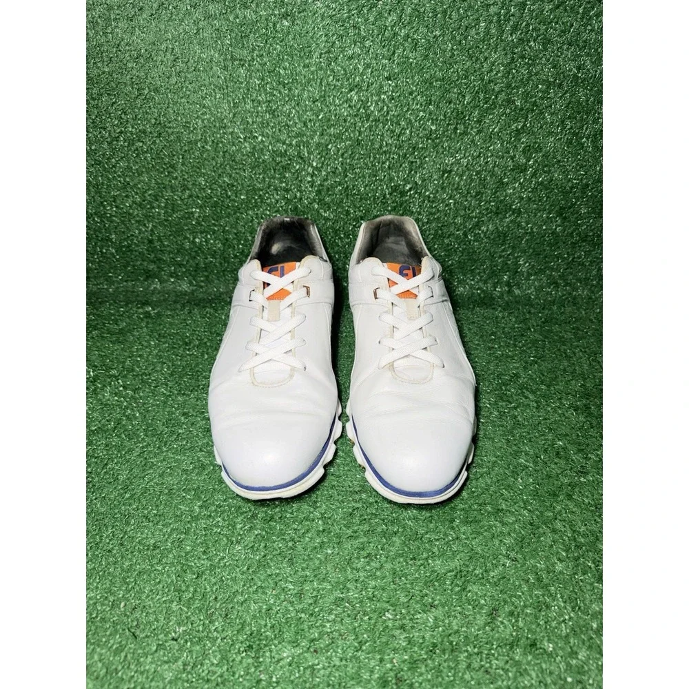 FootJoy Pro SL Golf Shoes Mens Size 12 M White Leather Spikeless Sneakers 53533